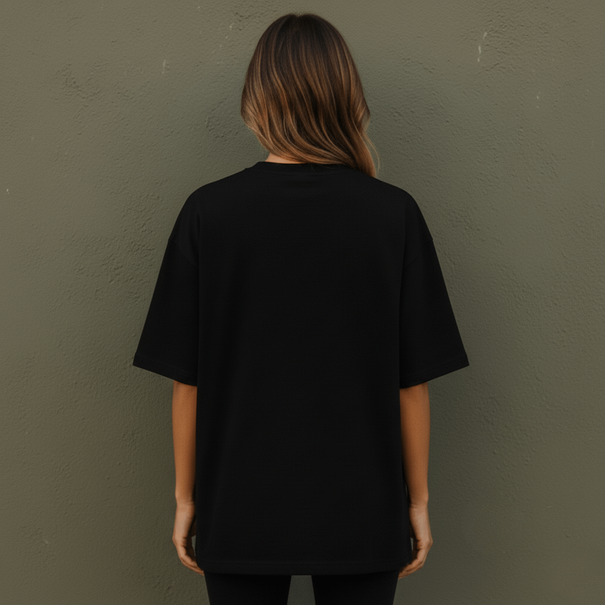 PREMIUM OVERSIZED T - SHIRT - ESSENTIAL - BLACK/WHITE