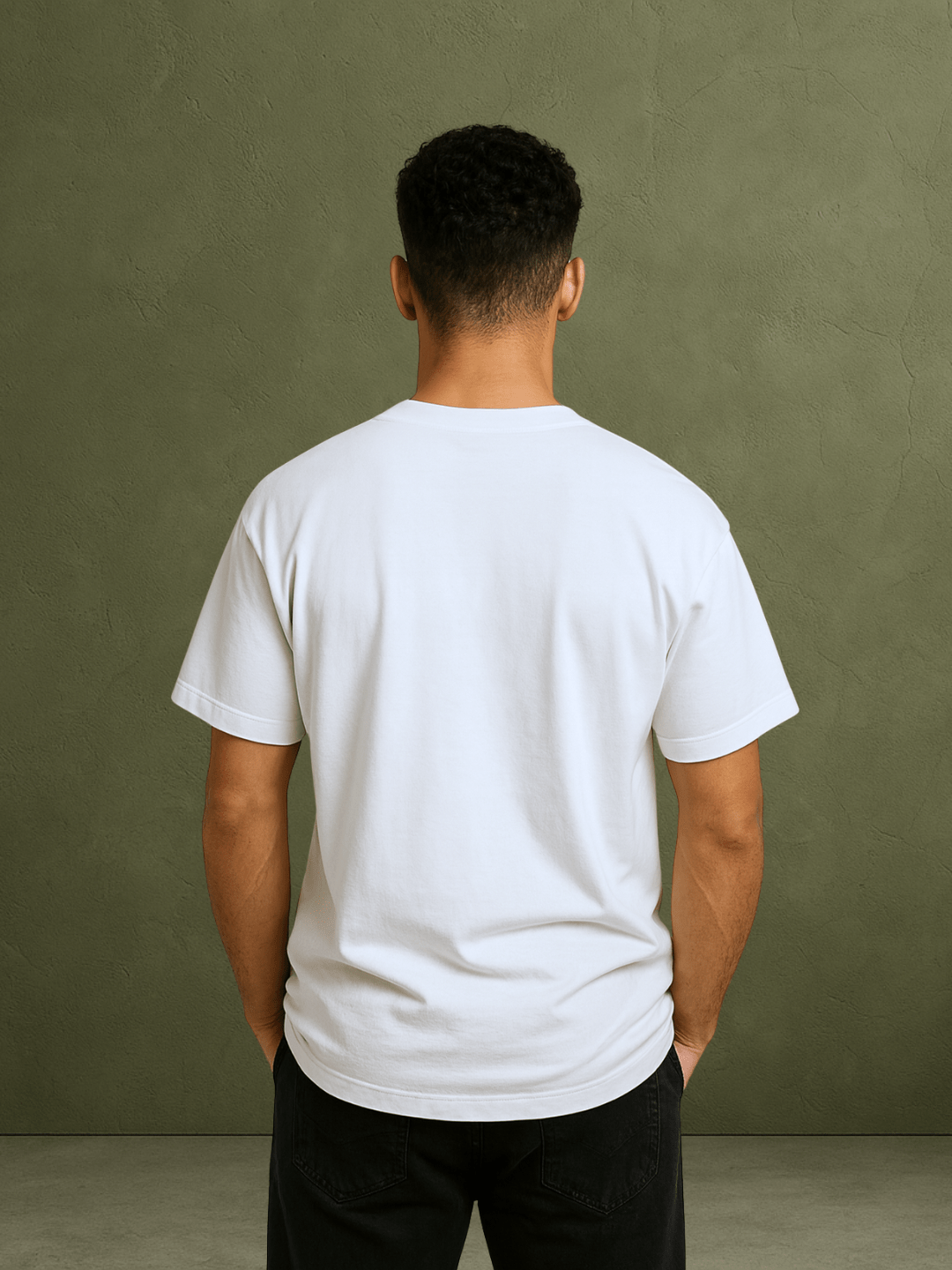 PREMIUM OVERSIZED T - SHIRT - ESSENTIAL - WHITE/BLACK