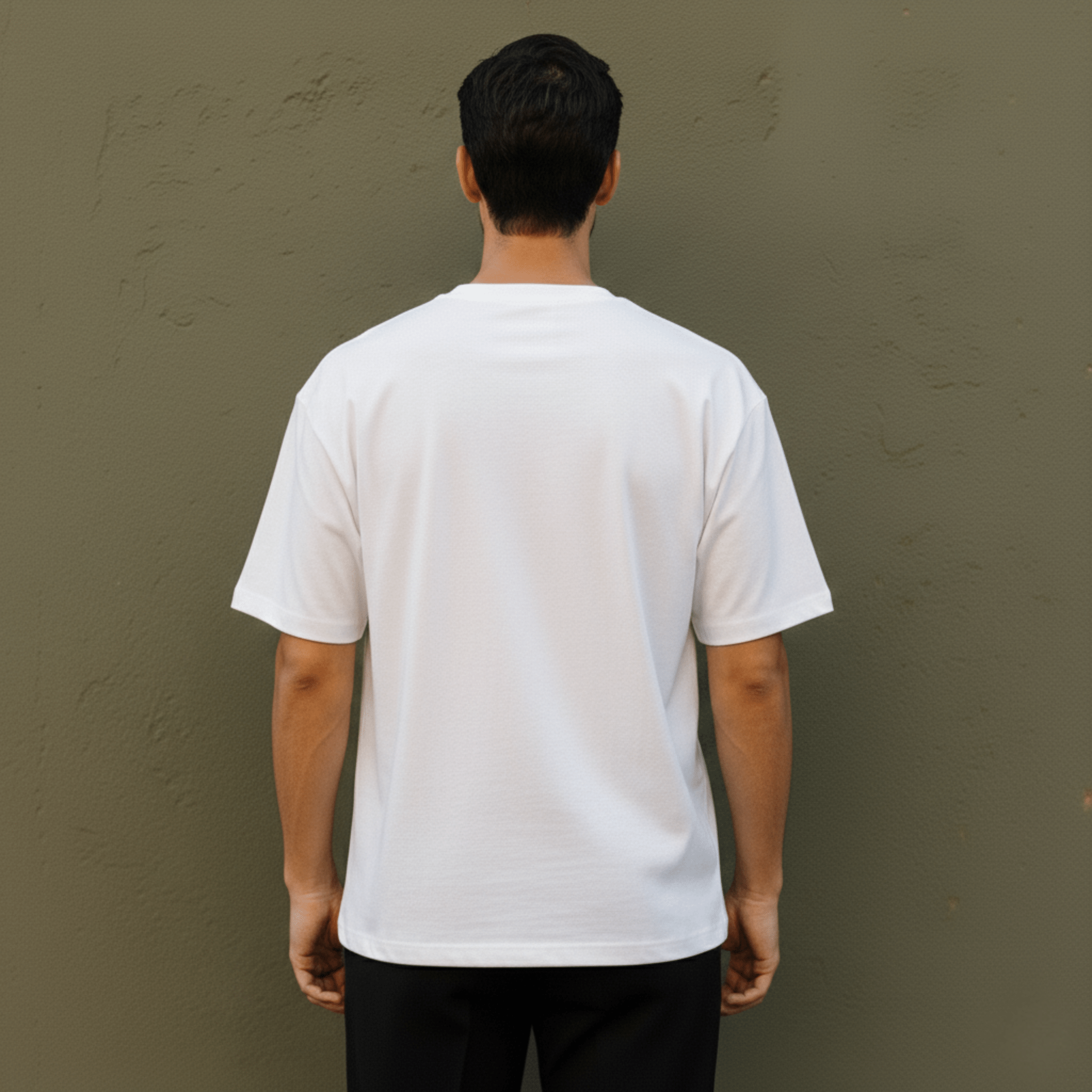 PREMIUM OVERSIZED T - SHIRT - ESSENTIAL - WHITE/BLACK