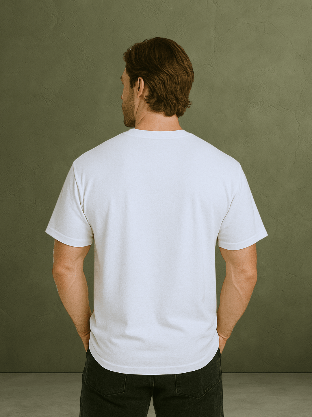 PREMIUM OVERSIZED T - SHIRT - ESSENTIAL - WHITE/PINK