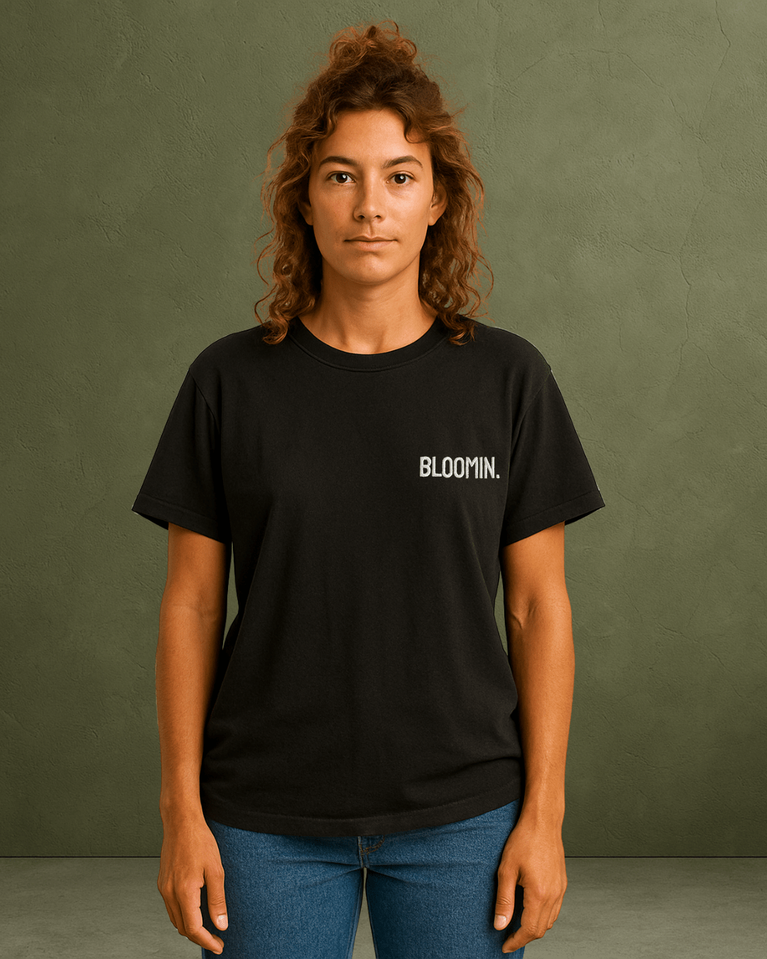 PREMIUM OVERSIZED T - SHIRT - FLOW LINE BLACK/WHITE