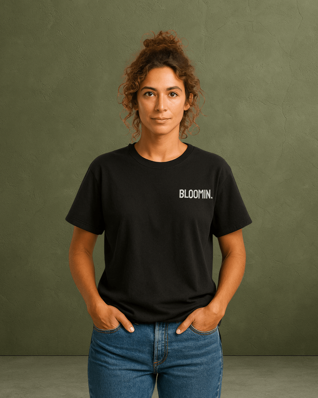 PREMIUM OVERSIZED T - SHIRT - FLOW LINE BLACK/WHITE