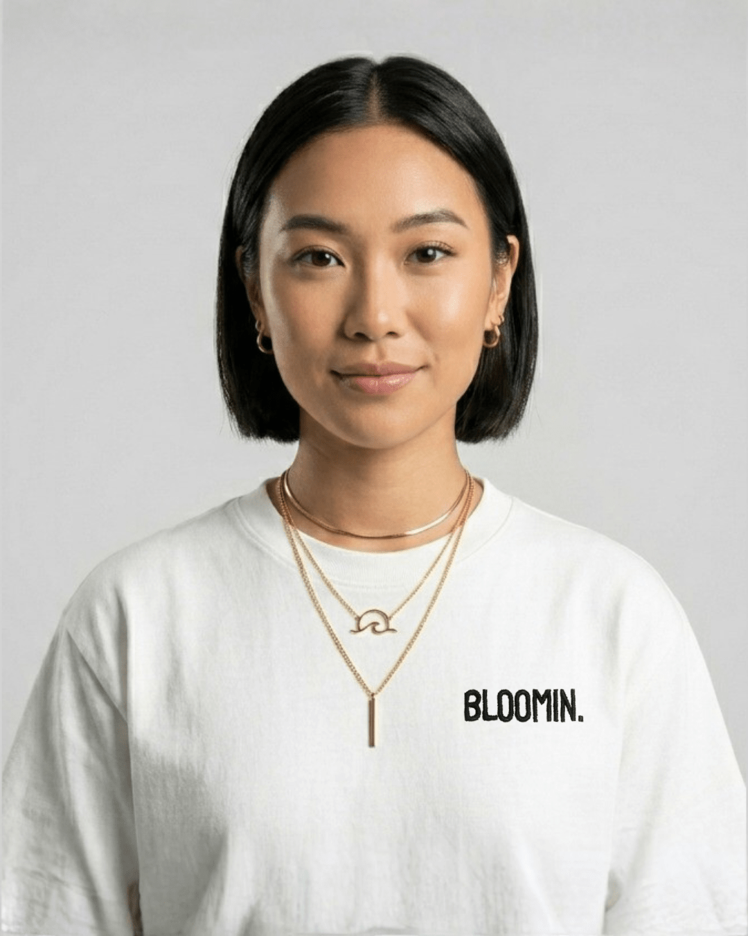 PREMIUM OVERSIZED T - SHIRT - FLOW LINE - CARAMEL BLOOM