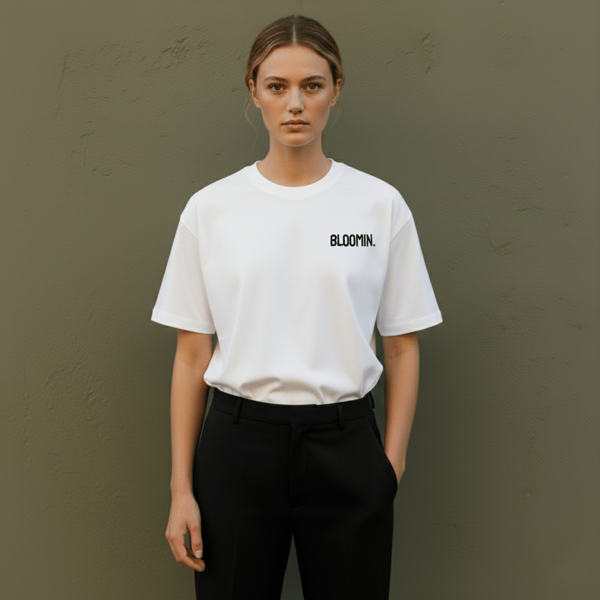 PREMIUM OVERSIZED T - SHIRT - FLOW LINE - MIDNIGHT SNOW