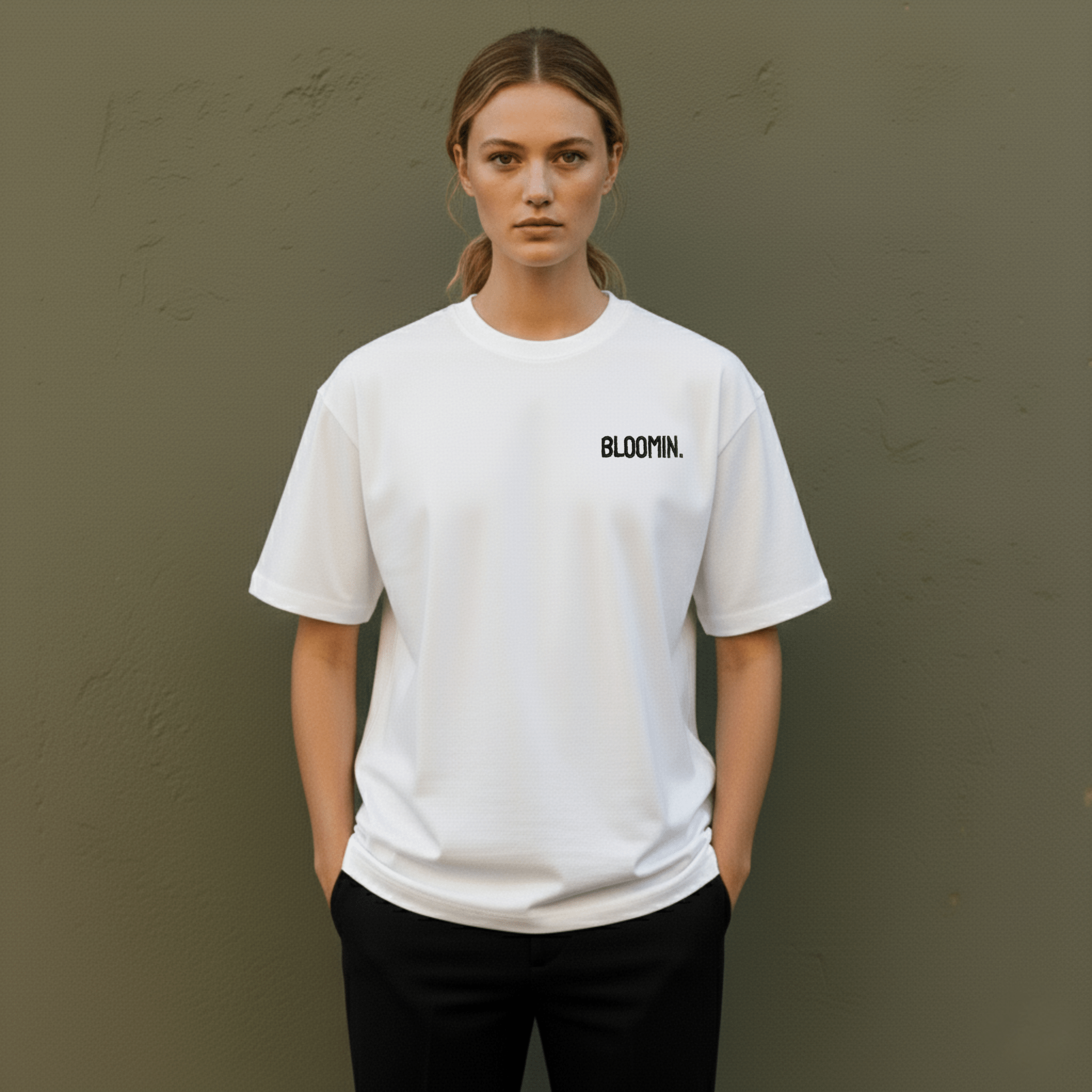 PREMIUM OVERSIZED T - SHIRT - FLOW LINE - MIDNIGHT SNOW