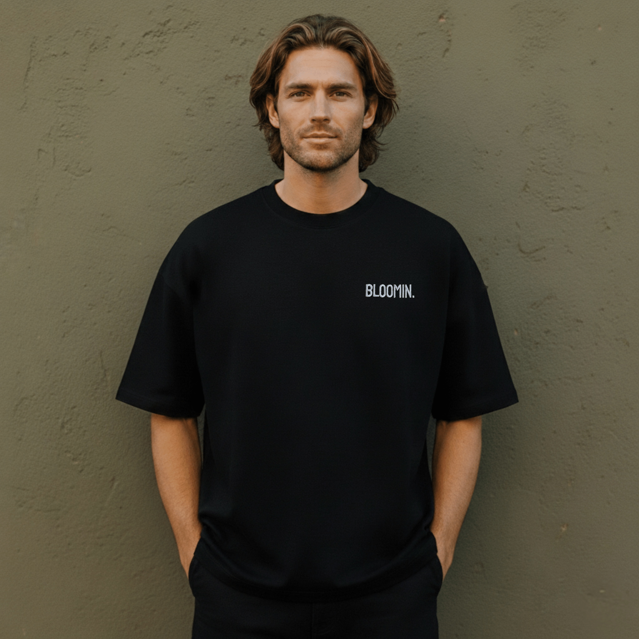 PREMIUM OVERSIZED T - SHIRT - FLOW LINE - SHADOW WHITE