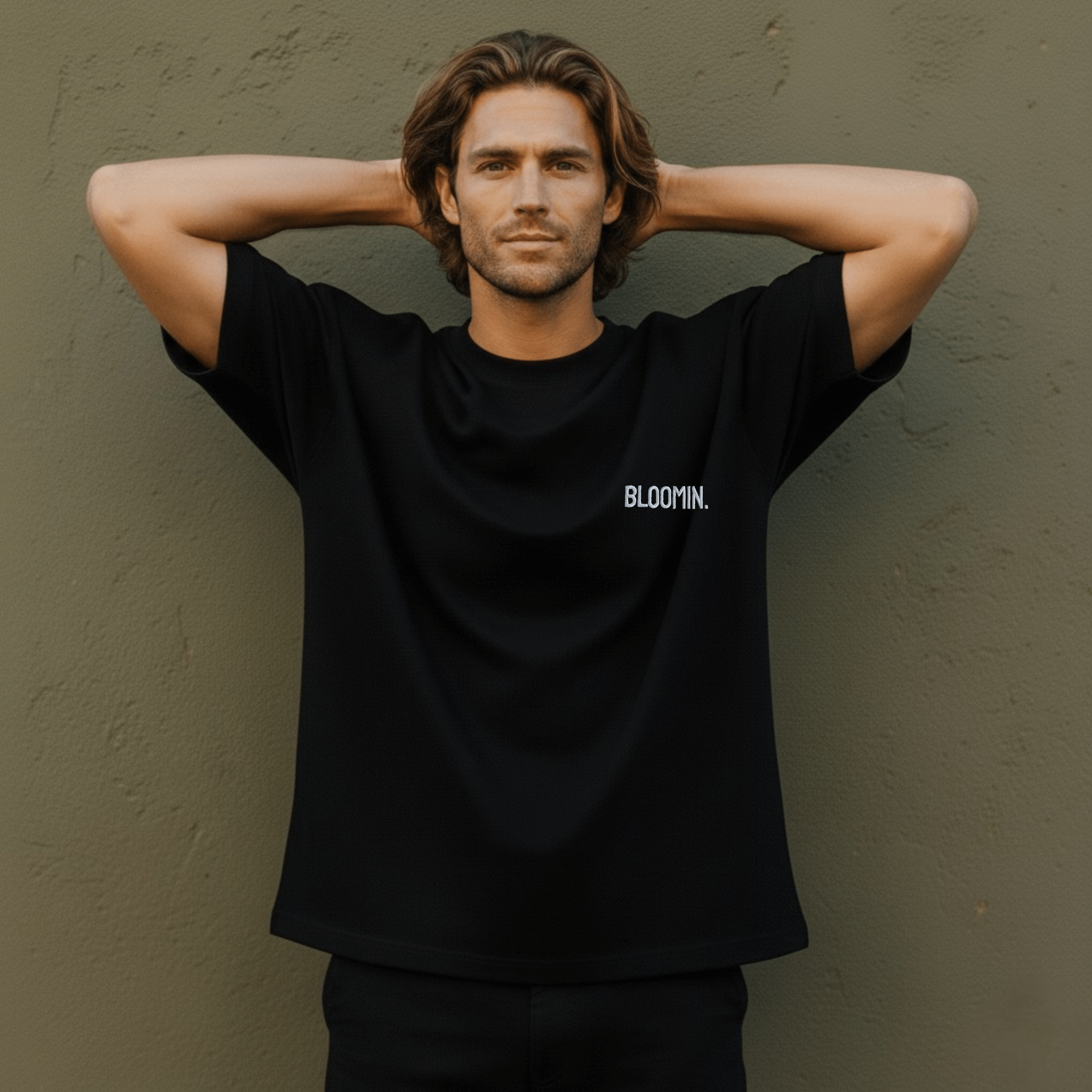 PREMIUM OVERSIZED T - SHIRT - FLOW LINE - SHADOW WHITE