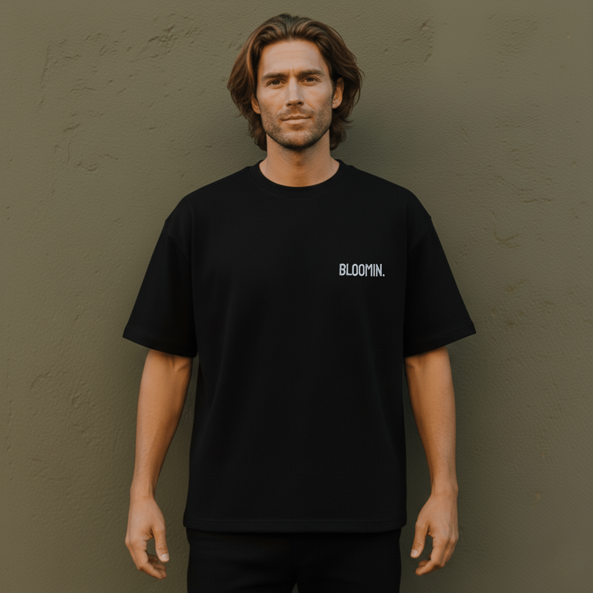 PREMIUM OVERSIZED T - SHIRT - FLOW LINE - SHADOW WHITE