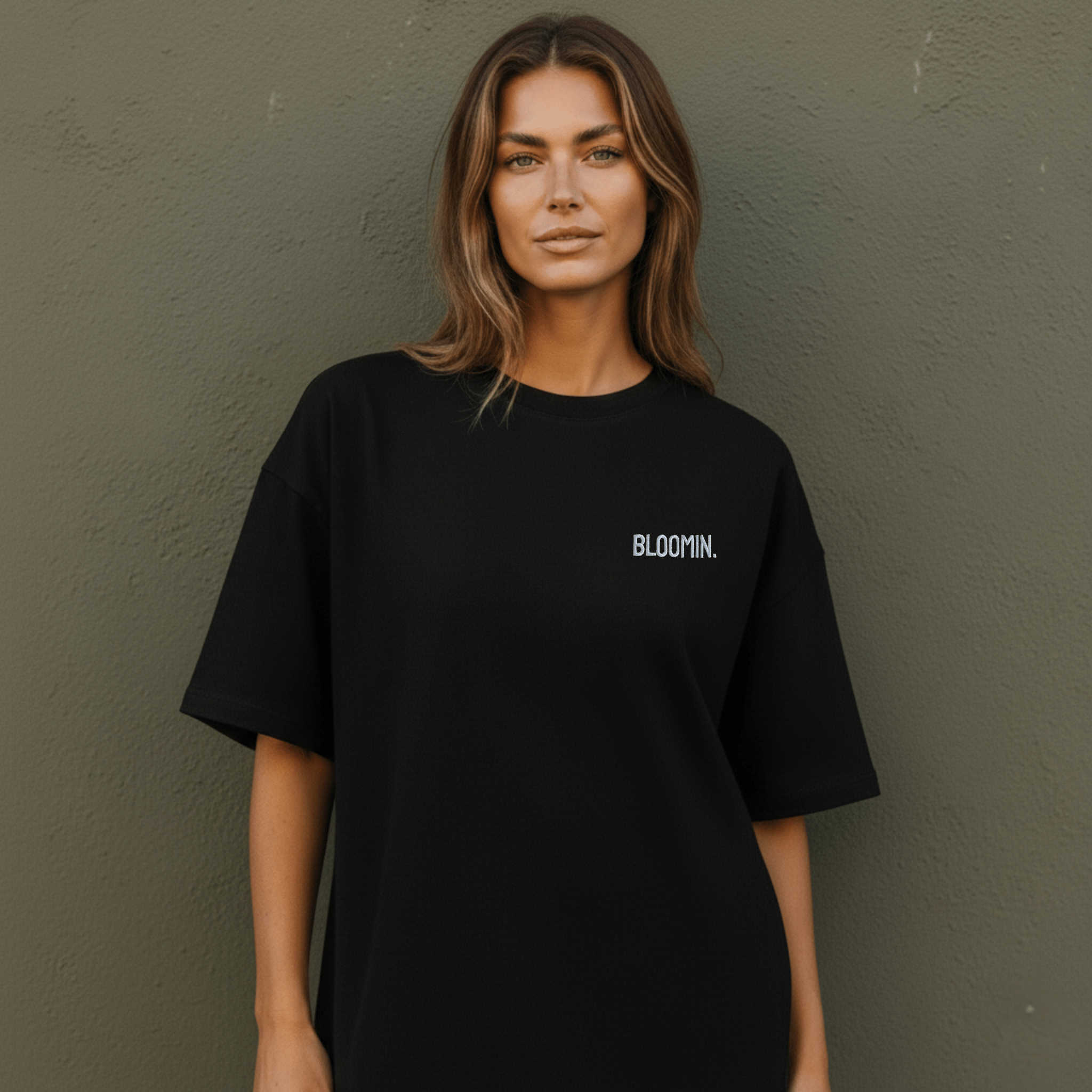 PREMIUM OVERSIZED T - SHIRT - FLOW LINE - SHADOW WHITE