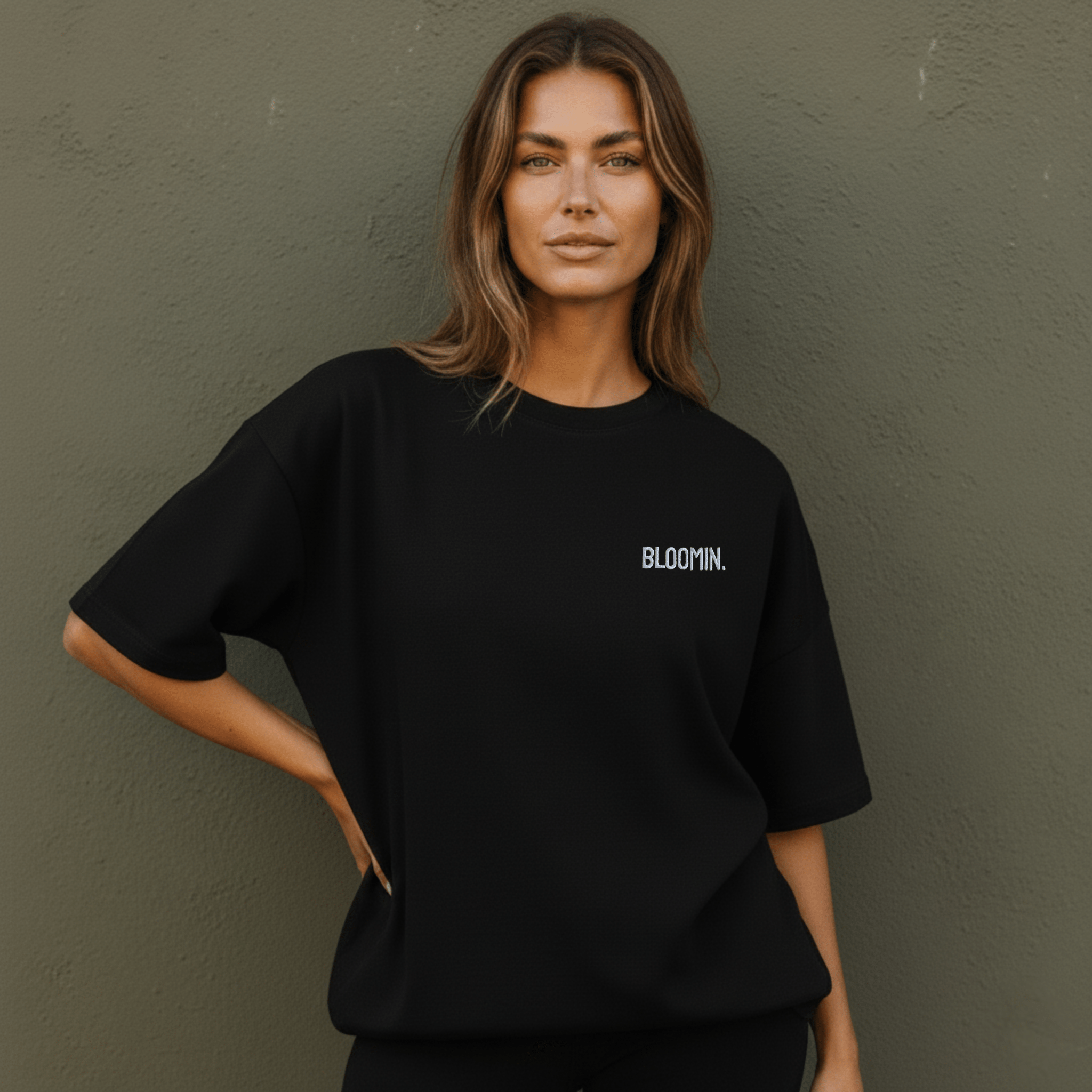 PREMIUM OVERSIZED T - SHIRT - FLOW LINE - SHADOW WHITE