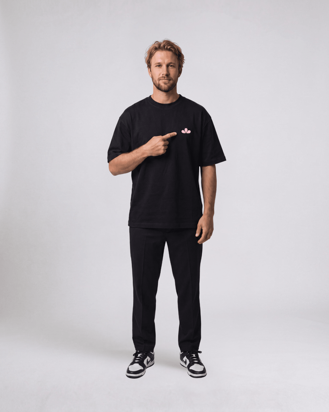 PREMIUM OVERSIZED T-SHIRT - SIGNATURE LINE - T-SHIRT PINK
